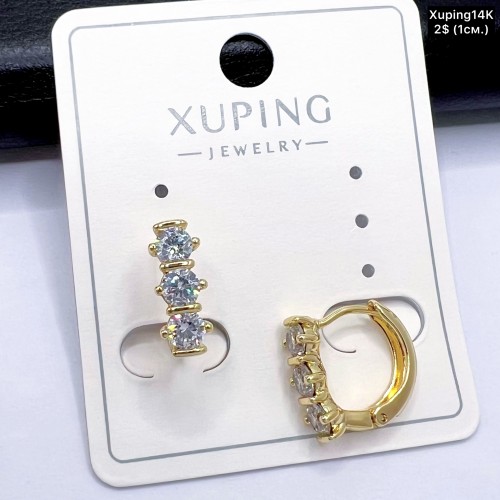 Сережки Xuping14К 10724 ( 1 см.)
